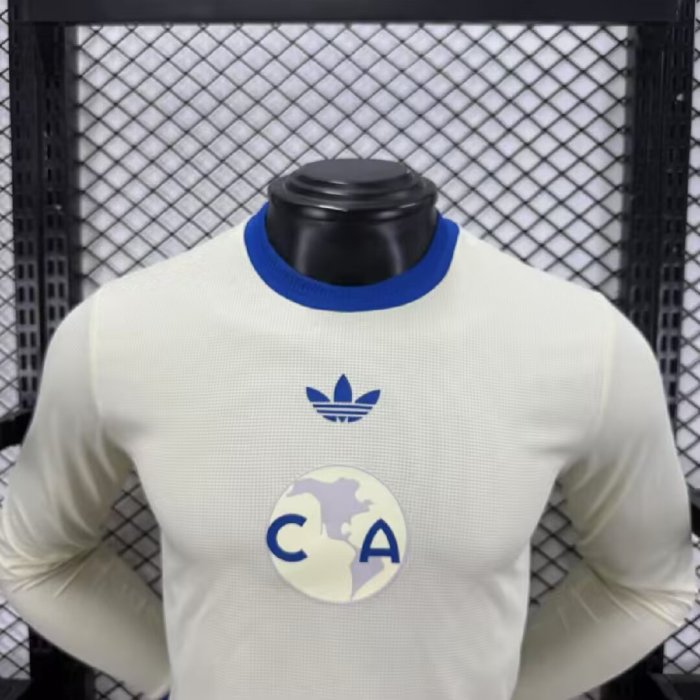26-27 Club America Yellow 110th Anniversary Edition Long Sleeve Player Version Soccer Jersey*长袖球员