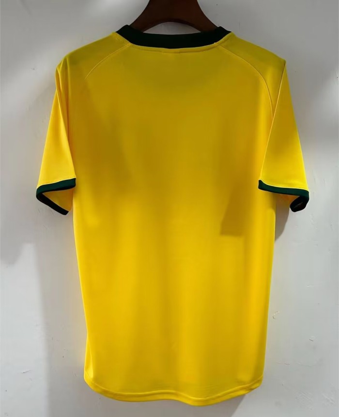 1982 Brazil Home Yellow Retro Soccer Jersey
