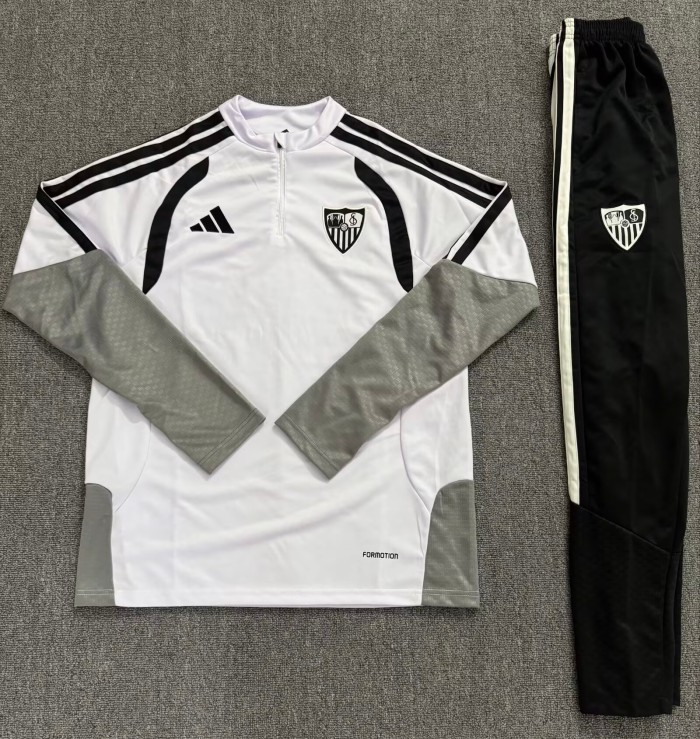 26-27 Sevilla High Quality Half Pull Tracksuit