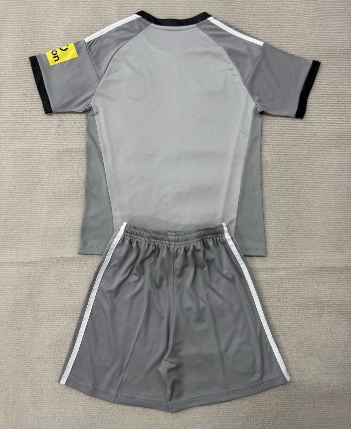 26-27 Newcastle Gray GoalKeeper Kids Soccer Jersey