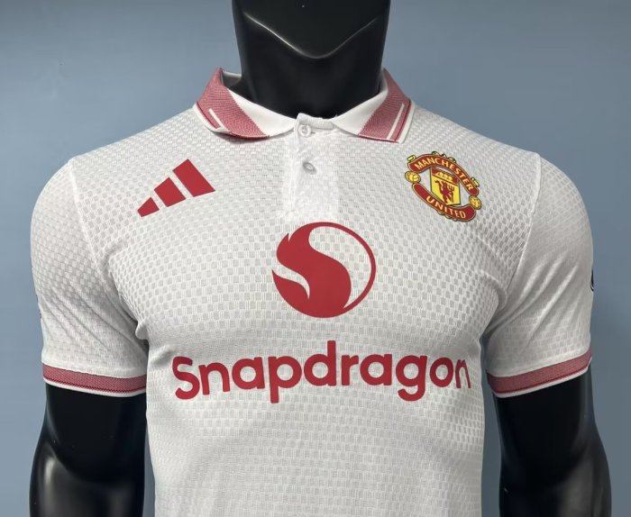 26-27 Manchester United White Special Edition Player Version Soccer Jersey