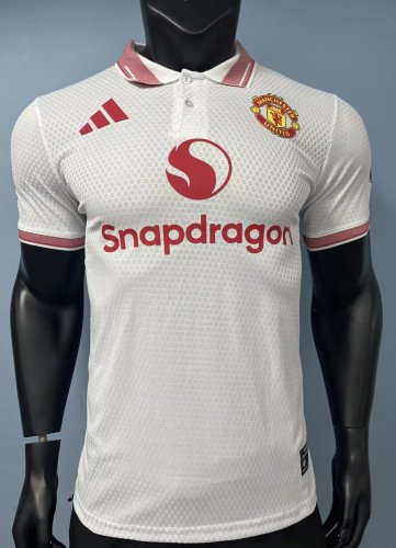 26-27 Manchester United White Special Edition Player Version Soccer Jersey