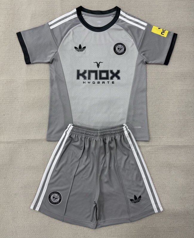 26-27 Newcastle Gray GoalKeeper Kids Soccer Jersey