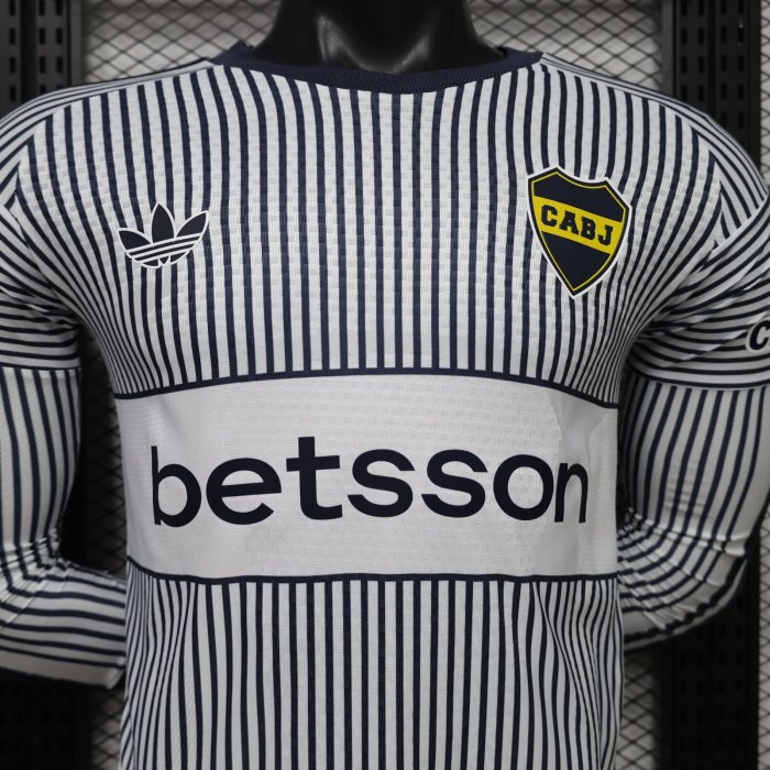 26-27 Boca Juniors Away Long Sleeve Player Version Soccer Jersey*长袖球员