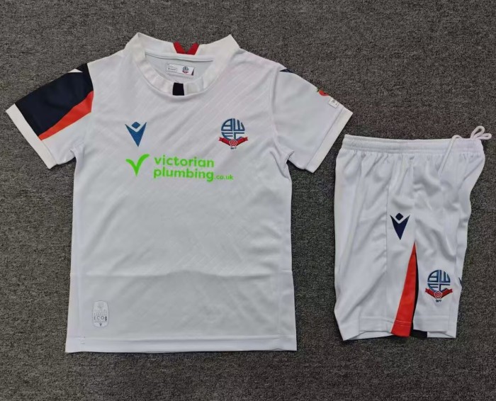 26-27 Bolton Wanderers Home Kids Soccer Jersey