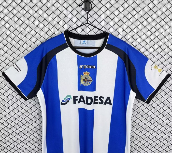 2001-2002 La Coruna Home Retro Soccer Jersey