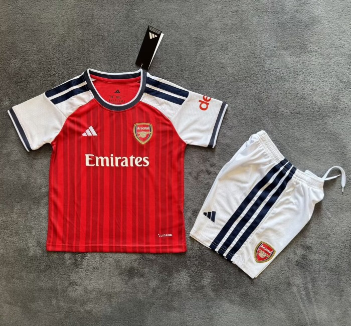 27-28 Arsenal Home Kids Soccer Jersey