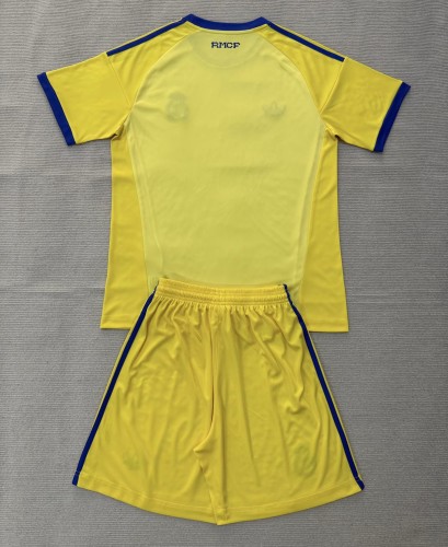 26-27 Real Madrid Yellow GoalKeeper Kids Soccer Jersey
