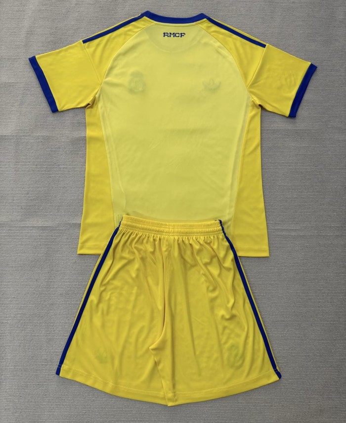 26-27 Real Madrid Yellow GoalKeeper Kids Soccer Jersey