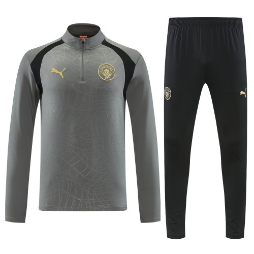 26-27 Manchester City High Quality Half Pull Tracksuit