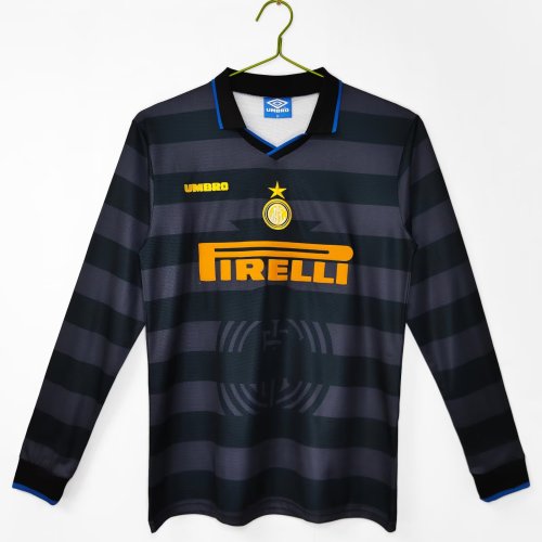 1997-1998 Inter Milan  Long Sleeve Retro Soccer Jersey