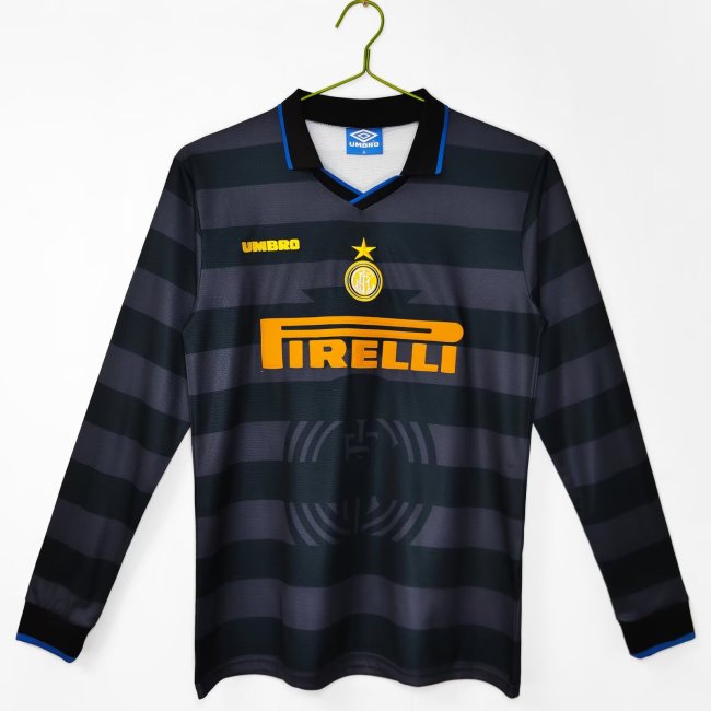 1997-1998 Inter Milan  Long Sleeve Retro Soccer Jersey