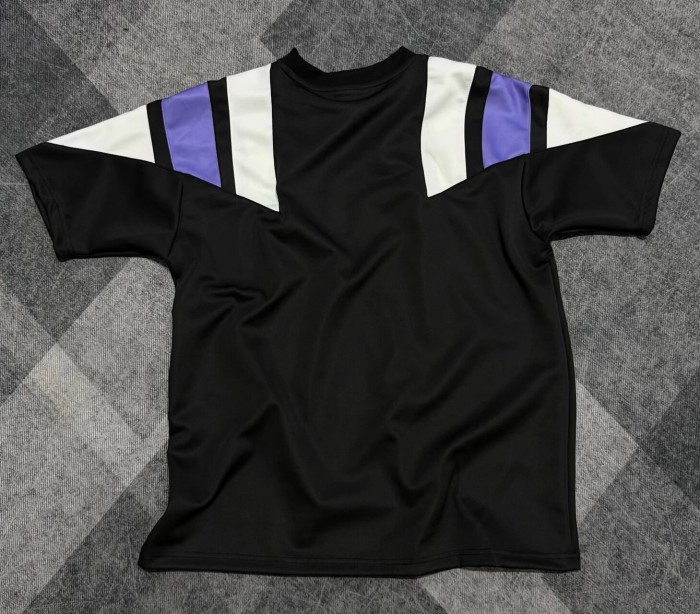 26-27 Real Madrid Black Short sleeves Loose And Thickened Hoody