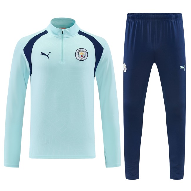 26-27 Manchester City High Quality Half Pull Tracksuit