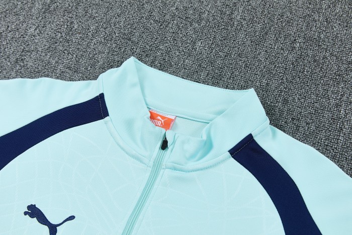 26-27 Manchester City High Quality Half Pull Tracksuit