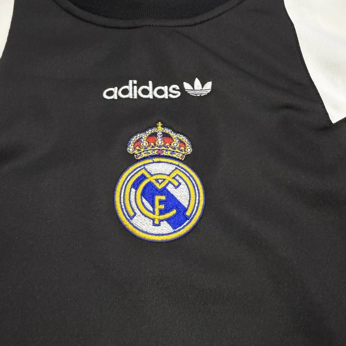 26-27 Real Madrid Black Short sleeves Loose And Thickened Hoody