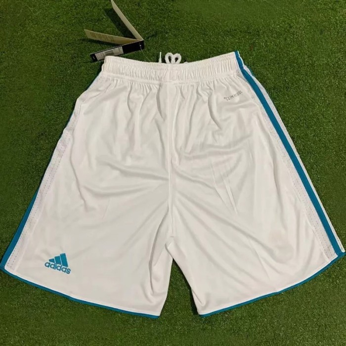 2017-2018 Real Madrid White Retro Shorts Pants
