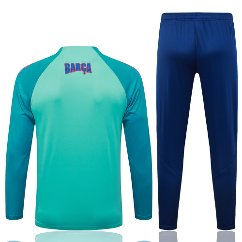 26-27 Barcelona High Quality Half Pull Tracksuit