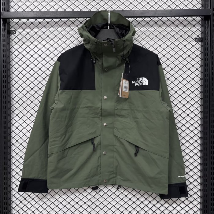 2026 TNF Green New Pattern Embroidered Windbreaker