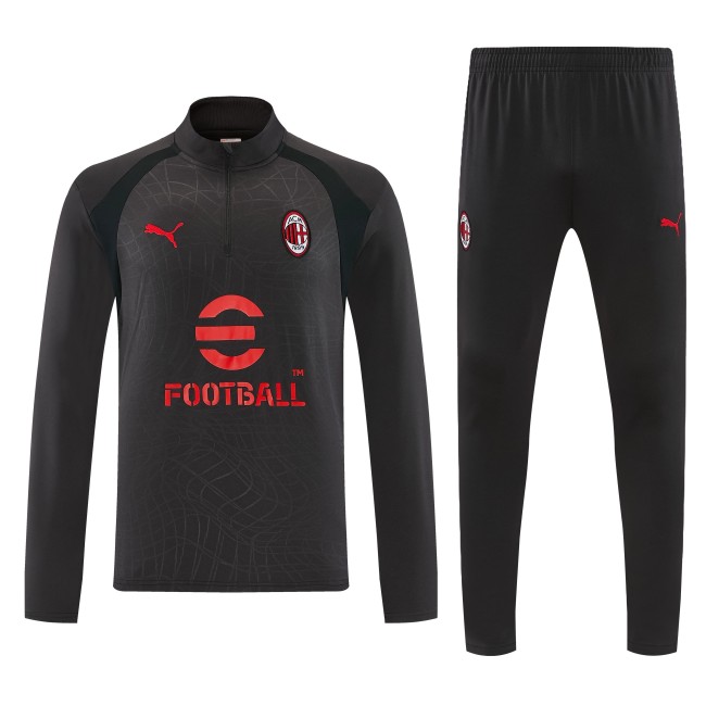 26-27 AC Milan High Quality Half Pull Tracksuit
