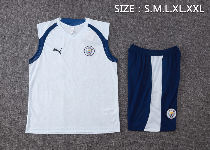 26-27 Manchester City High Quality Tank Top And Shorts Suit