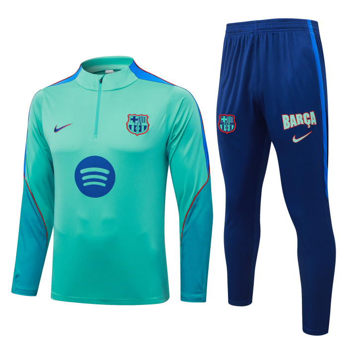 26-27 Barcelona High Quality Half Pull Tracksuit