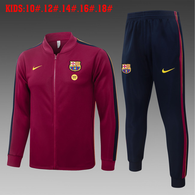 26-27 Barcelona High Quality Kids Jacket Tracksuit