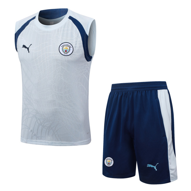 26-27 Manchester City High Quality Tank Top And Shorts Suit