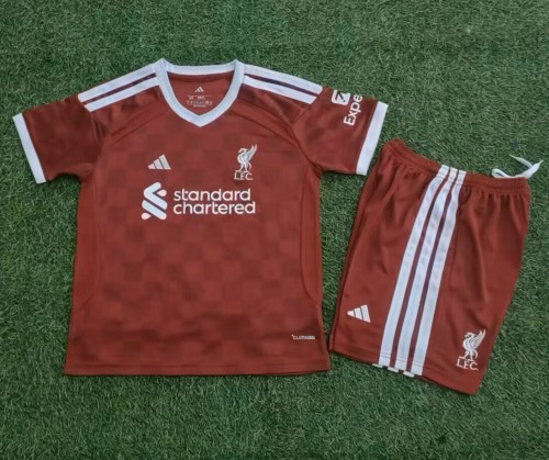 27-28 Liverpool Home Kids Soccer Jersey