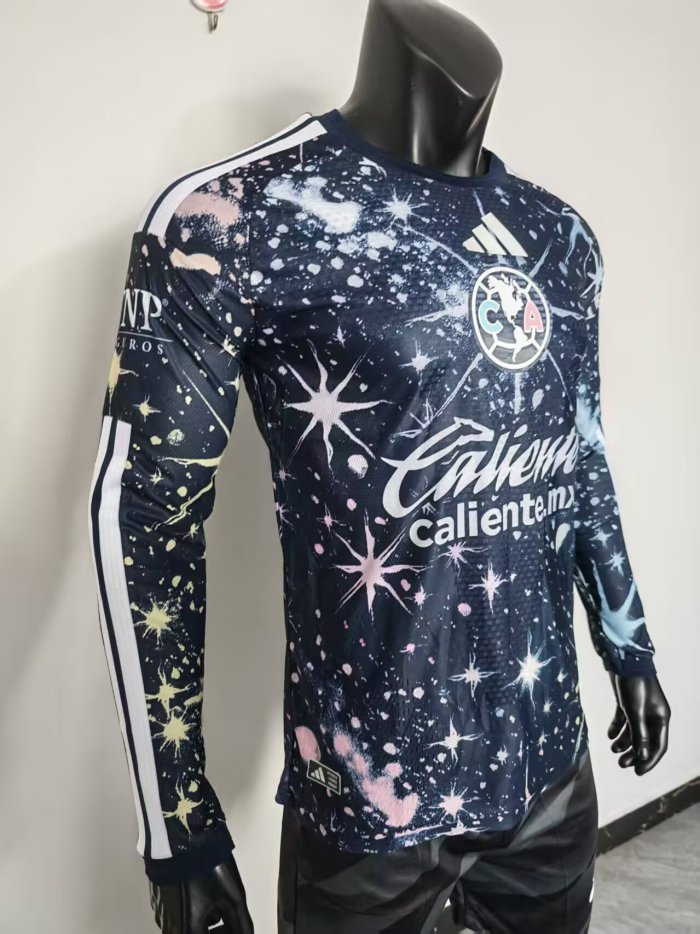 26-27 Club America Third Long Sleeve Player Version Soccer Jersey*长袖球员