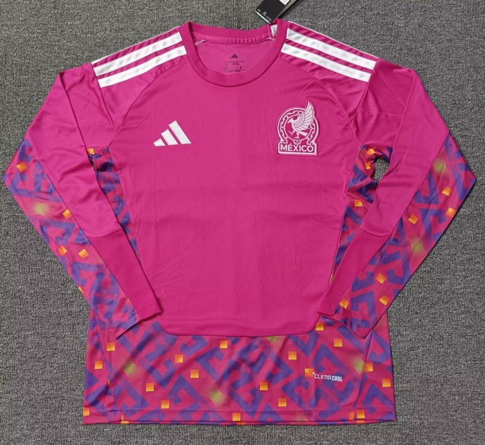 25-26 Mexico Goalkeeper Long Sleeve Fans Soccer Jersey (长袖)