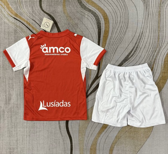 26-27 Braga Home Kids Soccer Jersey