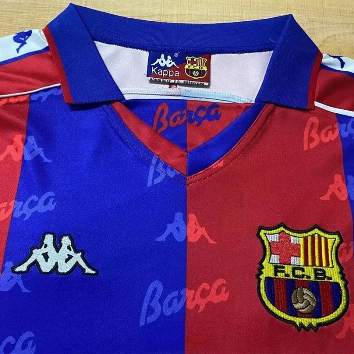 1992-1995 Barcelona Home Long Sleeve Retro Soccer Jersey (长袖)