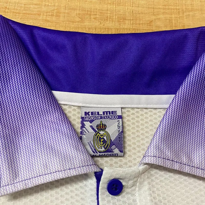 1997-1998 Real Madrid Home Long Sleeve Retro Soccer Jersey (长袖)