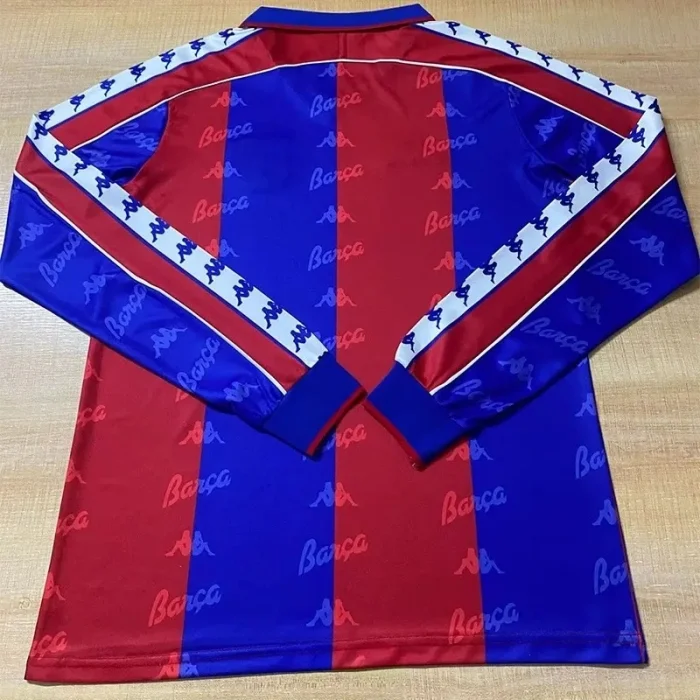 1992-1995 Barcelona Home Long Sleeve Retro Soccer Jersey (长袖)