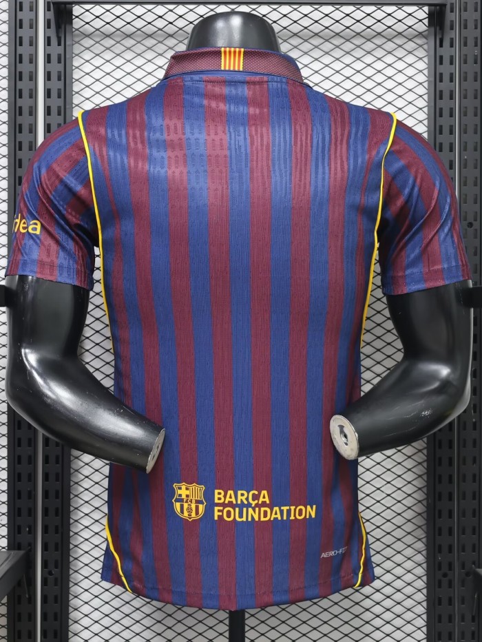 27-28 Barcelona Home Player Version Soccer Jersey