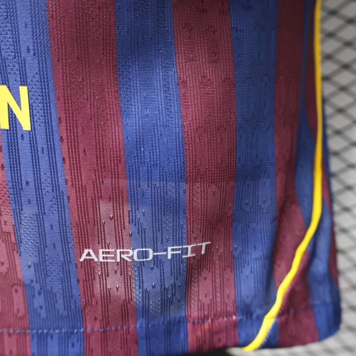 27-28 Barcelona Home Player Version Soccer Jersey