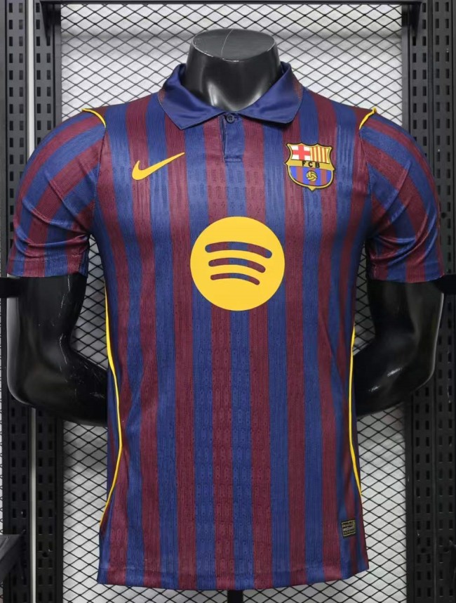 27-28 Barcelona Home Player Version Soccer Jersey