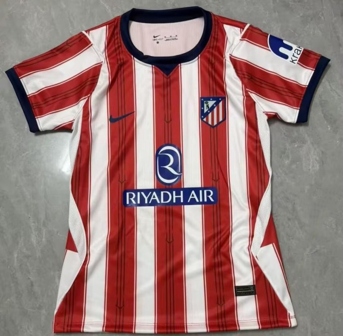 26-27 Atlético Madrid Home Women Fans Soccer Jersey (女)