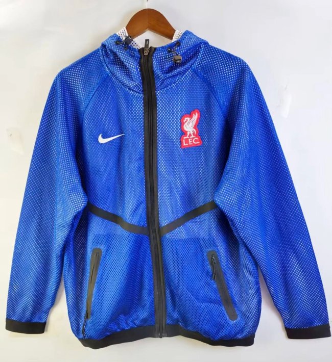 26-27 Liverpool Blue Pre-Competition Training Windbreaker