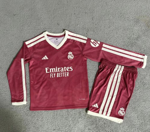 26-27 Real Madrid Third Long Sleeve Kids Soccer Jersey (长袖)