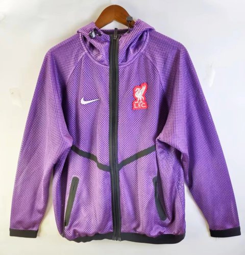 26-27 Liverpool Purple Pre-Competition Training Windbreaker