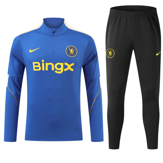 26-27 Chelsea High Quality Half Pull Tracksuit