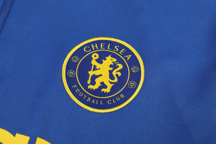 26-27 Chelsea High Quality Half Pull Tracksuit