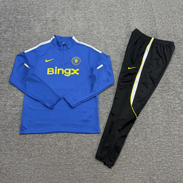 26-27 Chelsea High Quality Half Pull Tracksuit
