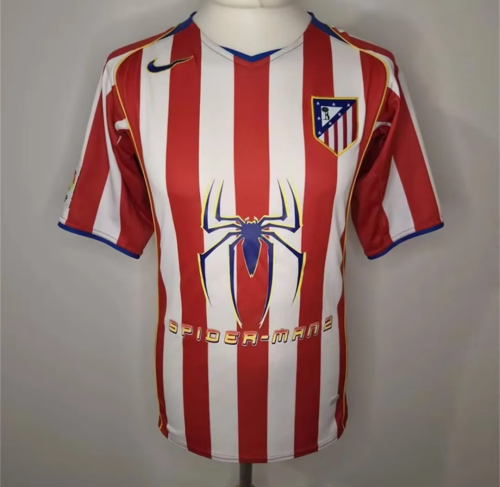2004-2005 Atlético Madrid Home Retro Soccer Jersey