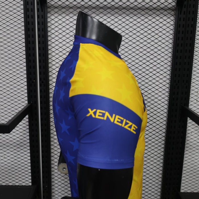 26-27 Boca Juniors Yellow Blue Player Version Training shirts