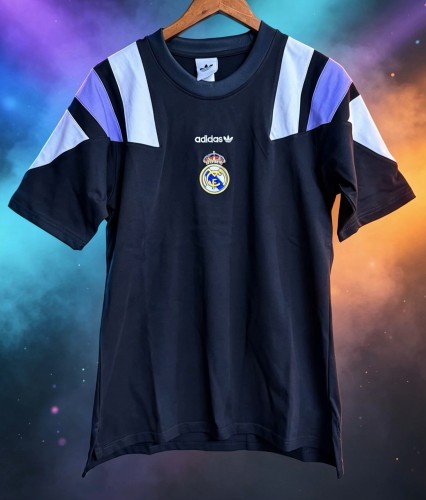 26-27 Real Madrid Black Cotton T-shirt