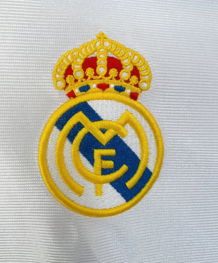 1998-2000 Real Madrid Home Long Sleeve Retro Soccer Jersey