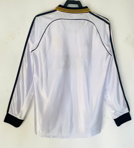 1998-2000 Real Madrid Home Long Sleeve Retro Soccer Jersey